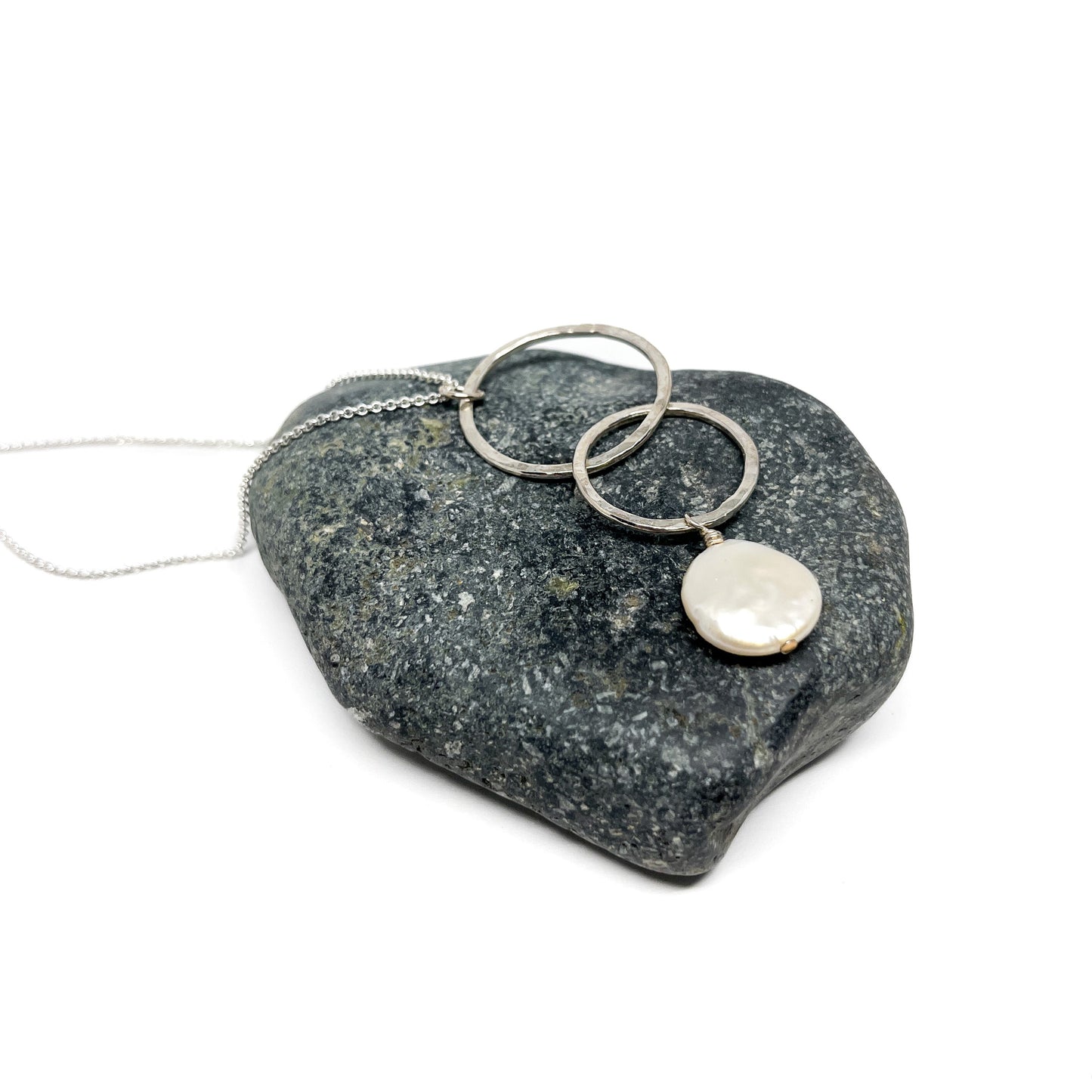 Double Loop Pearl Necklace