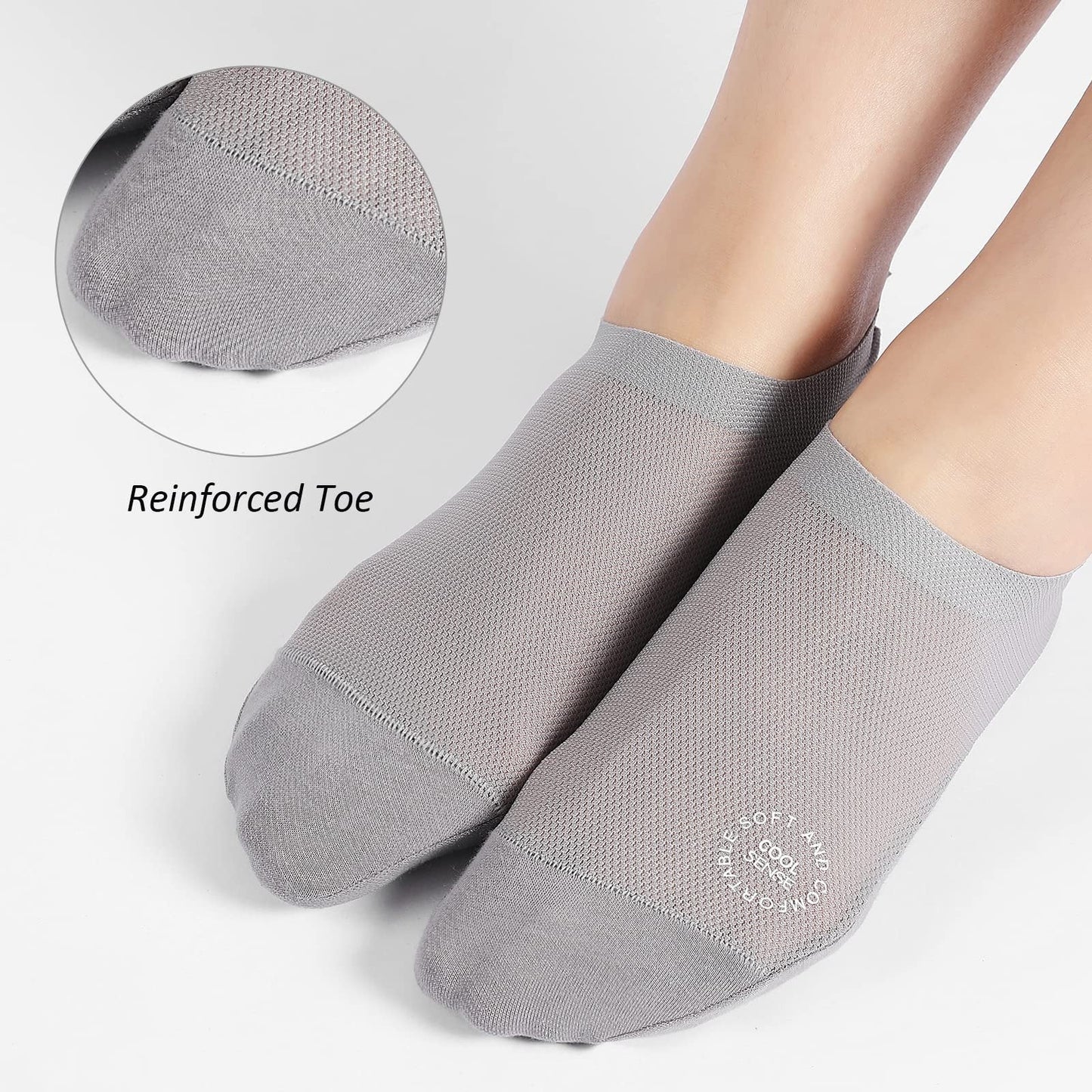 🔥 Last Day 50% OFF — Stop Wearing No-Show Socks That Slip, Rub & Smell With Breathable Grip Socks That Stay Invisible All Day