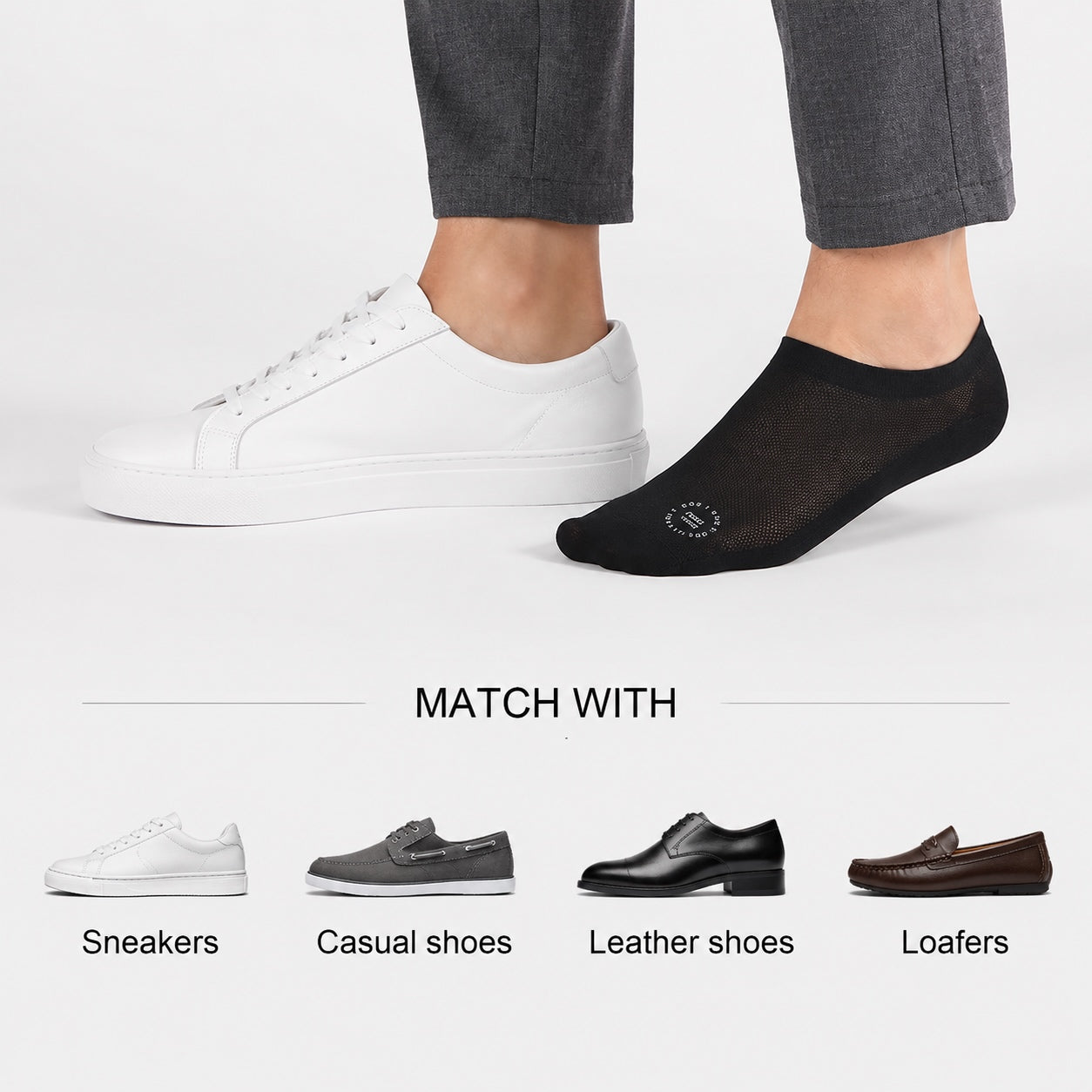 🔥 Last Day 50% OFF — Stop Wearing No-Show Socks That Slip, Rub & Smell With Breathable Grip Socks That Stay Invisible All Day