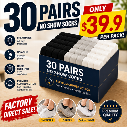 🔥 Last Day 50% OFF — Stop Wearing No-Show Socks That Slip, Rub & Smell With Breathable Grip Socks That Stay Invisible All Day