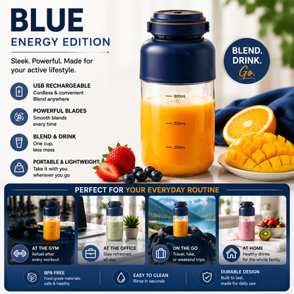 🥤 TODAY ONLY — SAVE 64% OFF ⚡🔥Portable USB Rechargeable Juicer Blender Cup🍹 Healthy lifestyle made simple — take it with you everywhere!