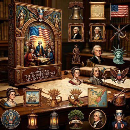 🇺🇸 LAST CHANCE — 250th ANNIVERSARY EDITION 🎖️ The Independence Advent Calendar 24 Days. 24 Stories. One Nation.