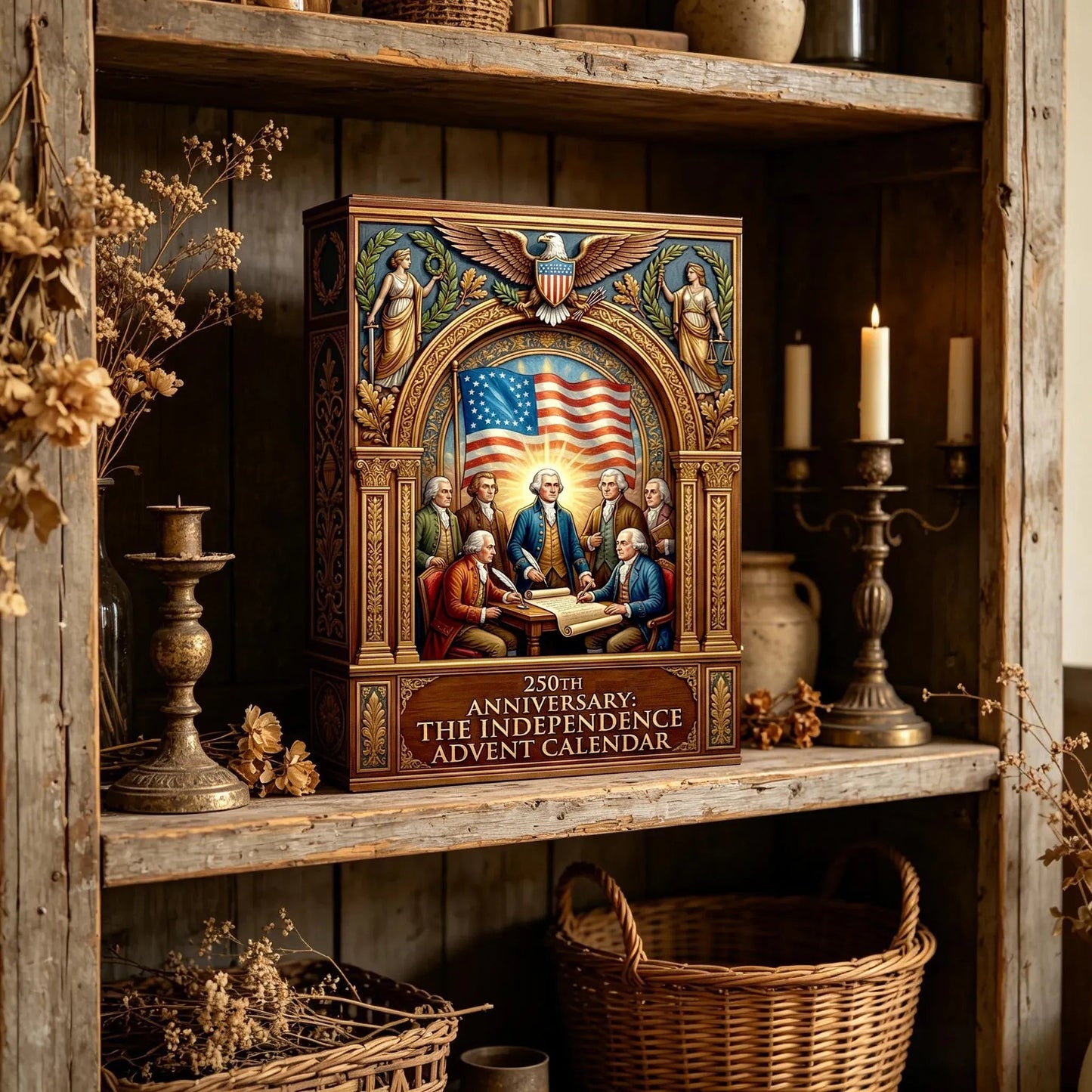 🇺🇸 LAST CHANCE — 250th ANNIVERSARY EDITION 🎖️ The Independence Advent Calendar 24 Days. 24 Stories. One Nation.