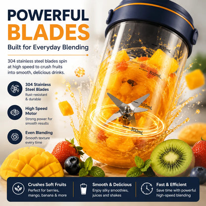 🥤 TODAY ONLY — SAVE 64% OFF ⚡🔥Portable USB Rechargeable Juicer Blender Cup🍹 Healthy lifestyle made simple — take it with you everywhere!