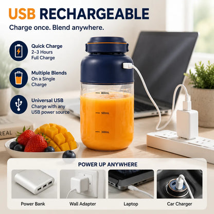 🥤 TODAY ONLY — SAVE 64% OFF ⚡🔥Portable USB Rechargeable Juicer Blender Cup🍹 Healthy lifestyle made simple — take it with you everywhere!
