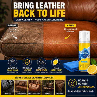 🔥 Last Day 50% OFF — Stop Chasing Drippy Sprays & Watch This Stay-Put Foam Lift Grime From Your Car, Home, Office & RV In One Easy Wipe